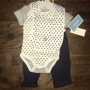 U.S. Polo Assn. Baby 3 pc outfit